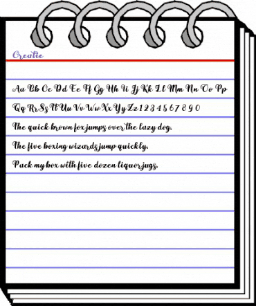 Creatie Regular animated font preview Creatie Regular animated font preview