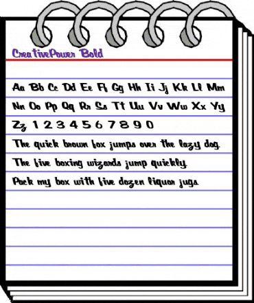 CreativePower Bold animated font preview