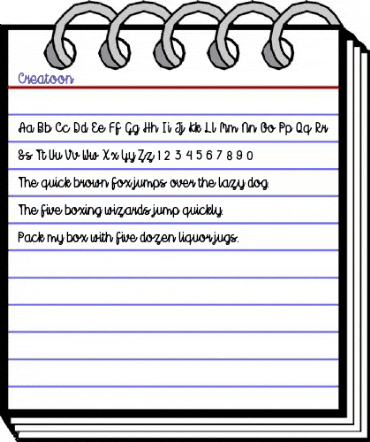 Creatoon Regular animated font preview Creatoon Regular animated font preview