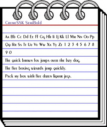 CremeSSK SemiBold animated font preview CremeSSK SemiBold animated font preview