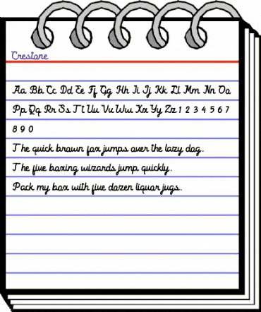 Crestone Regular animated font preview Crestone Regular animated font preview