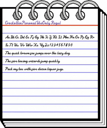 Crockotten Personal Use Only Regular animated font preview Crockotten Personal Use Only Regular animated font preview