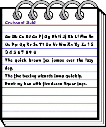 Croissant Bold Bold animated font preview Croissant Bold Bold animated font preview