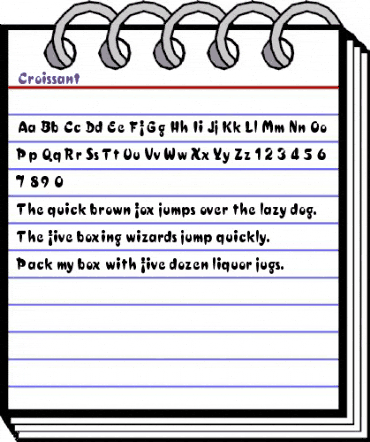 Croissant Regular animated font preview Croissant Regular animated font preview