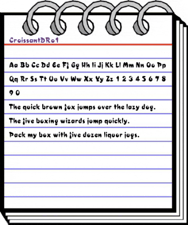 CroissantDRo1 Regular animated font preview CroissantDRo1 Regular animated font preview