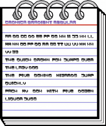 Cronica Gradient Regular animated font preview Cronica Gradient Regular animated font preview