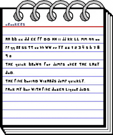 crookers Regular animated font preview crookers Regular animated font preview