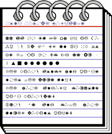 Crop Circle Dingbats Regular animated font preview Crop Circle Dingbats Regular animated font preview