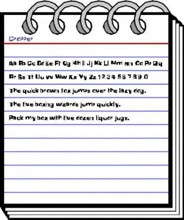 Cropper Regular animated font preview Cropper Regular animated font preview