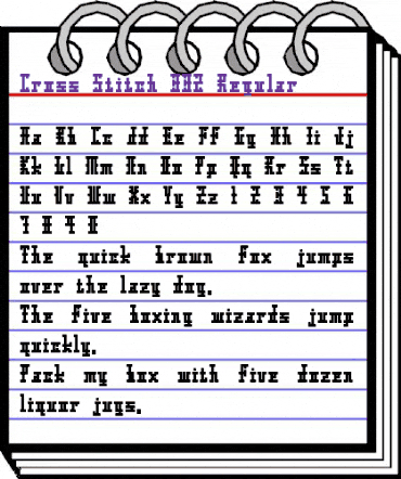 Cross Stitch 332 Regular animated font preview Cross Stitch 332 Regular animated font preview