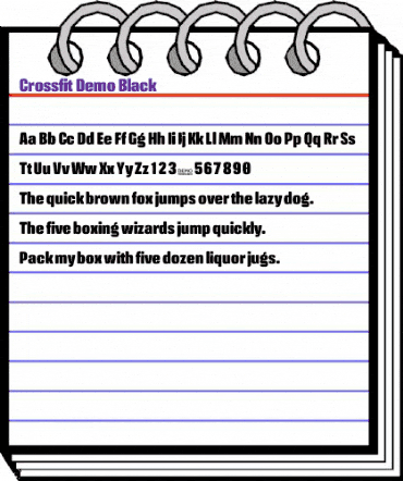 Crossfit Demo Black animated font preview Crossfit Demo Black animated font preview