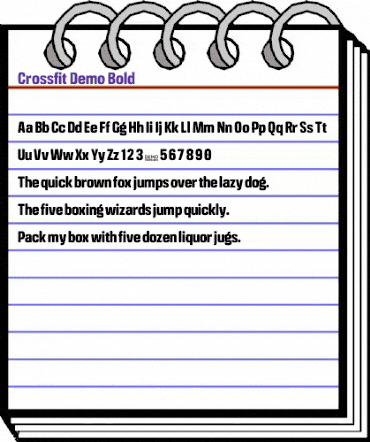 Crossfit Demo Bold animated font preview Crossfit Demo Bold animated font preview