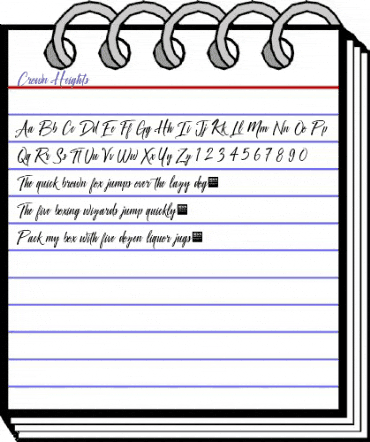 Crown Heights - Demo Regular animated font preview