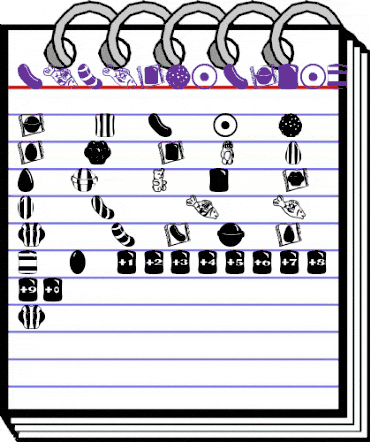 CRUSHED CANDY Regular animated font preview