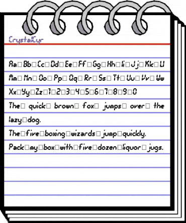 CrystalCyr Regular animated font preview CrystalCyr Regular animated font preview