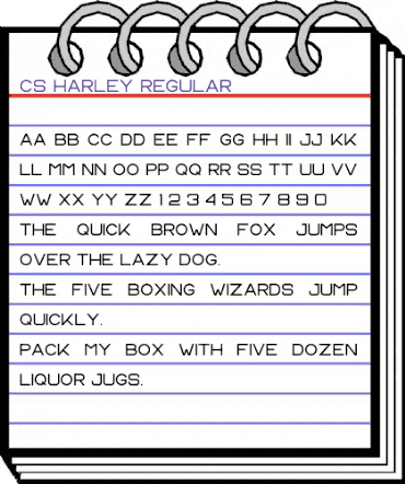 CS Harley Regular animated font preview