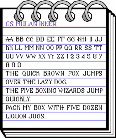 CS Mulan Inner Regular animated font preview CS Mulan Inner Regular animated font preview