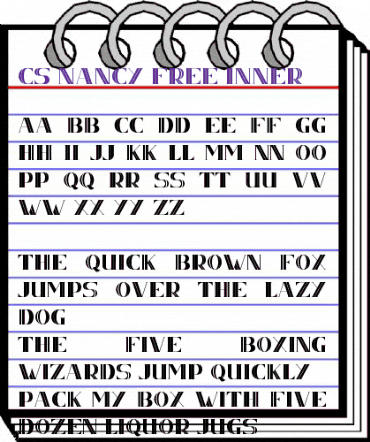 CS Nancy Free Inner Regular animated font preview