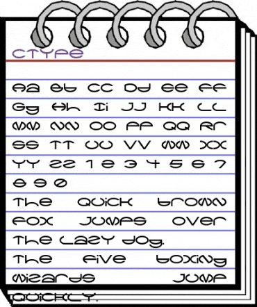 CType Regular animated font preview