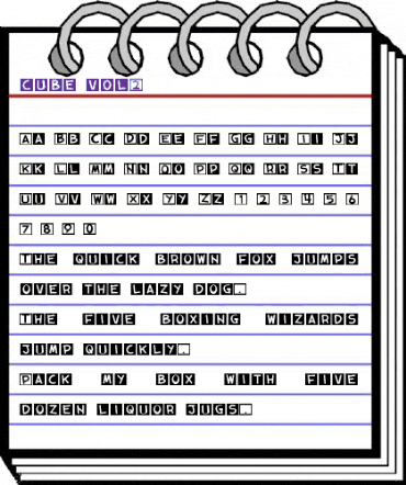 cube vol.2 Regular animated font preview cube vol.2 Regular animated font preview