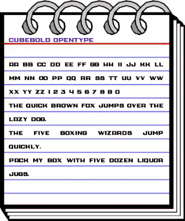 Cube Bold Bold animated font preview Cube Bold Bold animated font preview