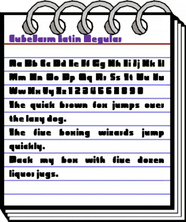 CubeFarm_Latin Regular animated font preview