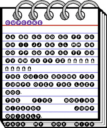 Cupcake Regular animated font preview