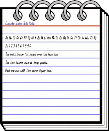 Cupcake Smiles Bold Italic animated font preview Cupcake Smiles Bold Italic animated font preview