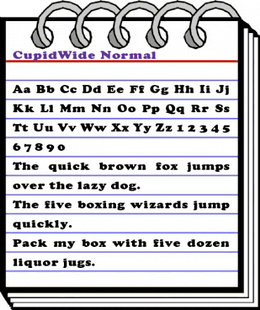CupidWide Normal animated font preview CupidWide Normal animated font preview