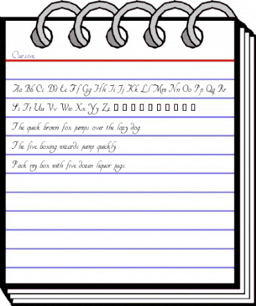 Cursive Regular animated font preview Cursive Regular animated font preview