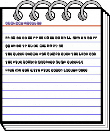 Cushion Regular animated font preview Cushion Regular animated font preview