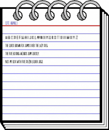 Cute Animals Regular animated font preview Cute Animals Regular animated font preview