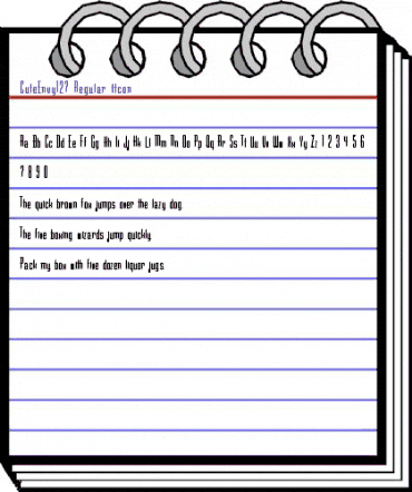 CuteEnvy127 Regular animated font preview CuteEnvy127 Regular animated font preview