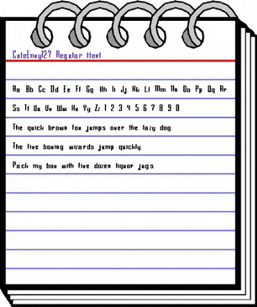 CuteEnvy127 Regular animated font preview CuteEnvy127 Regular animated font preview