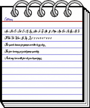 Cuttering Regular animated font preview Cuttering Regular animated font preview