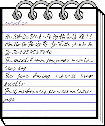 cwacker Regular animated font preview