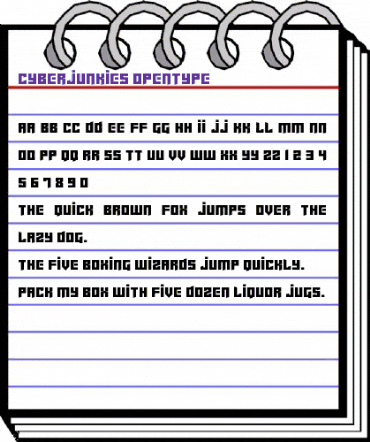 Cyberjunkies Regular animated font preview Cyberjunkies Regular animated font preview