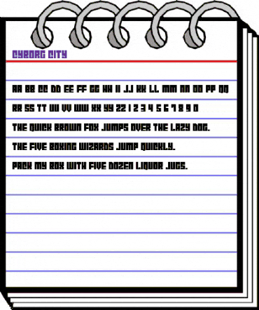 Cyborg City Regular animated font preview Cyborg City Regular animated font preview