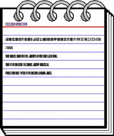 Cyclone Regular animated font preview Cyclone Regular animated font preview