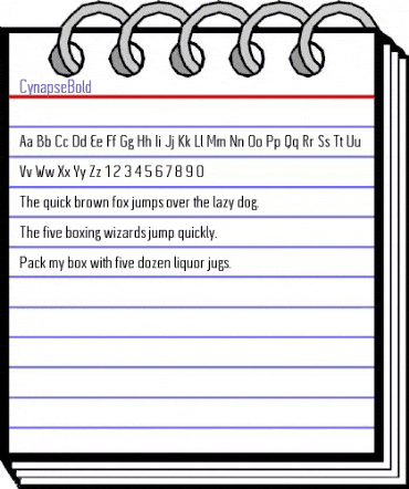 CynapseBold Regular animated font preview