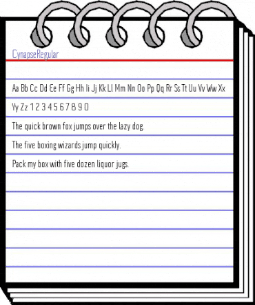CynapseRegular Regular animated font preview