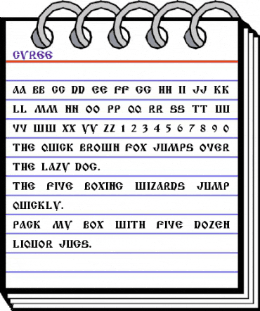 Cyree Regular animated font preview Cyree Regular animated font preview