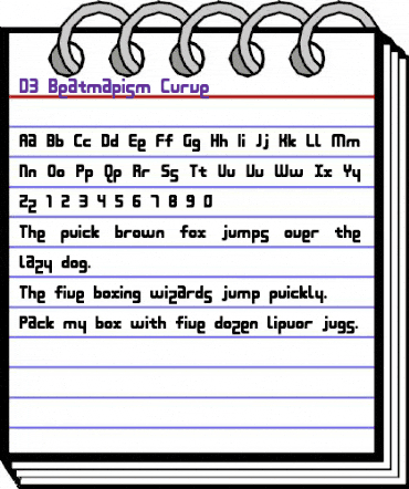 D3 Beatmapism Curve Regular animated font preview D3 Beatmapism Curve Regular animated font preview