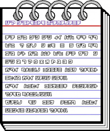 D3 Cosmism Katakana Regular animated font preview