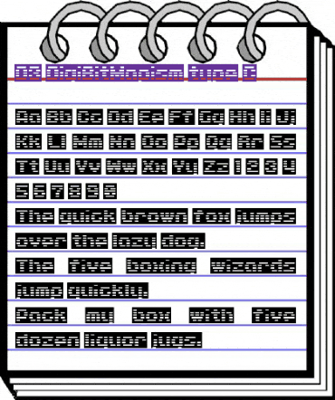 D3 DigiBitMapism type C Regular animated font preview D3 DigiBitMapism type C Regular animated font preview