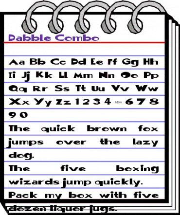 Dabble Combo Regular animated font preview Dabble Combo Regular animated font preview