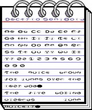 Dactylo SemiBold animated font preview Dactylo SemiBold animated font preview