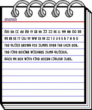 DadaDa Regular animated font preview DadaDa Regular animated font preview