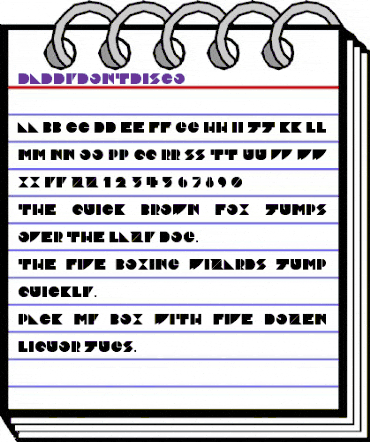 DaddyDontDisco Regular animated font preview DaddyDontDisco Regular animated font preview