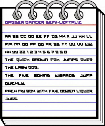 Dagger Dancer Semi-Leftalic Regular animated font preview Dagger Dancer Semi-Leftalic Regular animated font preview